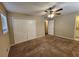 Primary bedroom with ceiling fan and spacious closet at 4427 Sun Valley Blvd, Atlanta, GA 30344