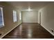 Spacious living room featuring hardwood floors and neutral walls at 4427 Sun Valley Blvd, Atlanta, GA 30344