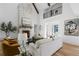 Elegant living room showcasing a fireplace and hardwood floors at 464 Pine Tree Ne Dr, Atlanta, GA 30305