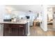 Open concept kitchen with breakfast bar at 955 Juniper St Ne # 4022, Atlanta, GA 30309