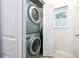 Stackable washer and dryer in convenient laundry closet at 955 Juniper St Ne # 4022, Atlanta, GA 30309