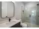 Bathroom with modern vanity, frameless shower, and updated toilet at 105 Georgia Se Ave # 3, Atlanta, GA 30312