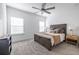 Spacious bedroom with carpeted floor and ceiling fan at 2487 Figaro Dr, Atlanta, GA 30339