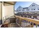 Relaxing deck with seating area and views of townhomes at 2487 Figaro Dr, Atlanta, GA 30339