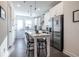 Modern kitchen with stainless steel appliances and an island at 2487 Figaro Dr, Atlanta, GA 30339