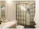 Modern bathroom with a frameless glass shower at 2671 Caldwell Ne Rd, Brookhaven, GA 30319