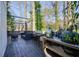 Deck with grill station, seating area and pergola at 2671 Caldwell Ne Rd, Brookhaven, GA 30319