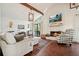 Spacious living room with fireplace and hardwood floors at 2671 Caldwell Ne Rd, Brookhaven, GA 30319