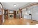 Dining room with hardwood floors and kitchen access at 2833 Alan Sw Dr, Marietta, GA 30064