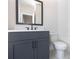 Bathroom with single vanity and white pedestal sink at 530 Fisher Dr # 45, Alpharetta, GA 30009