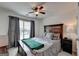 Cozy bedroom with a comfortable bed and plenty of closet space at 770 Dunagan Forest Dr, Lawrenceville, GA 30045