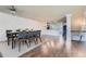 Bright dining room with hardwood floors and chandelier at 9972 Ashton Old Rd, Douglasville, GA 30135