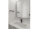 Modern bathroom with a floating vanity and a large mirror at 105 Georgia Se Ave # 1, Atlanta, GA 30312