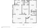 Floor plan showing a Gathering room, kitchen, 3 bedrooms, and 2 bathrooms at 4106 Newman Ellis Rd, Douglasville, GA 30134