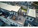 Aerial view of the rooftop terrace, with outdoor seating and dining areas at 4382 Benfield Se Way, Smyrna, GA 30080