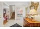 Bright entry with staircase, hardwood floors, and antique furniture at , Atlanta, GA 30327