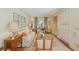 Living area with hardwood floors, sofa and built in shelving at , Atlanta, GA 30327
