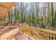 Spacious deck overlooking a private wooded area, perfect for relaxing at 3390 Kenland Se Rd, Smyrna, GA 30082