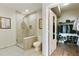 Bathroom with walk-in shower and access to closet at 1080 Peachtree Ne St # 1402, Atlanta, GA 30309