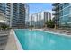 Inviting resort-style pool with plenty of lounge chairs at 1080 Peachtree Ne St # 1402, Atlanta, GA 30309