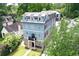 Aerial view of a charming three-story home at 2972 Lookout Ne Pl, Atlanta, GA 30305