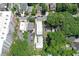 Aerial view showcasing property and neighboring homes, with ample parking at 2972 Lookout Ne Pl, Atlanta, GA 30305