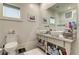 Bathroom with double vanity, walk in shower, and tiled floors at 2972 Lookout Ne Pl, Atlanta, GA 30305