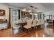 Elegant dining room with large table and crystal chandelier at 2972 Lookout Ne Pl, Atlanta, GA 30305