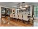 Formal dining room with wine cellar access and hardwood floors at 2972 Lookout Ne Pl, Atlanta, GA 30305