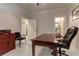 Functional home office with a large desk and built-in storage at 2972 Lookout Ne Pl, Atlanta, GA 30305