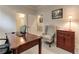 Bright home office with hardwood floors and built-in cabinetry at 2972 Lookout Ne Pl, Atlanta, GA 30305