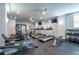 Fitness center featuring treadmills, ellipticals, and weight equipment at 800 Peachtree Ne St # 8429, Atlanta, GA 30308