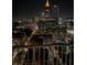 Breathtaking nighttime view of city skyline from balcony at 860 Peachtree Ne St # 2104, Atlanta, GA 30308