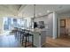 Modern kitchen with island and city views at 860 Peachtree Ne St # 2104, Atlanta, GA 30308