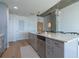 Modern kitchen with island and stainless steel appliances at 860 Peachtree Ne St # 2104, Atlanta, GA 30308