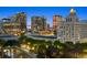 Stunning cityscape view at night from a private balcony at 943 Peachtree Ne St # 1109, Atlanta, GA 30309