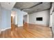 Hardwood floors and exposed ductwork in living room at 943 Peachtree Ne St # 1109, Atlanta, GA 30309