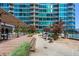 Spacious pool deck with pergola and seating at 943 Peachtree Ne St # 1109, Atlanta, GA 30309