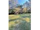 Spacious backyard, featuring a shed and wooded area at 116 E Wade St, Oxford, GA 30054