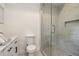 Clean bathroom with walk-in shower, toilet and vanity at 2256 Barge Sw Rd, Atlanta, GA 30331