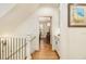 Elegant hallway with hardwood floors and built-in cabinetry at 2082 Greenway Mill Ct, Snellville, GA 30078