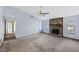 Living room with a view of hallway and fireplace at 285 Independence Dr, Jonesboro, GA 30238