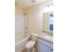Clean bathroom, featuring a vanity and bathtub at 214 Walnut Ridge Rd, Canton, GA 30115