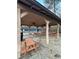 Covered picnic area with ceiling fans and stone floor at 1028 W Mill Drive Nw, Kennesaw, GA 30152