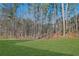 Wooded backyard view adjacent to lawn at 3576 Cavell Ct, Auburn, GA 30011