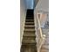 Carpeted staircase with white railing leading upstairs at 1608 Briarcliff Ne Rd # 3, Atlanta, GA 30306