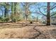 Wooded backyard with mature trees and a sloped terrain at 3388 Jackson Dr, Decatur, GA 30032
