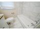 Clean bathroom with a shower/tub combo and tile flooring at 3388 Jackson Dr, Decatur, GA 30032