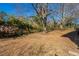 Large backyard with mature trees and a fence at 1395 W Austin Rd, Decatur, GA 30032