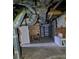Unfinished basement area with shelving and HVAC at 190 Valley Cv, Atlanta, GA 30350